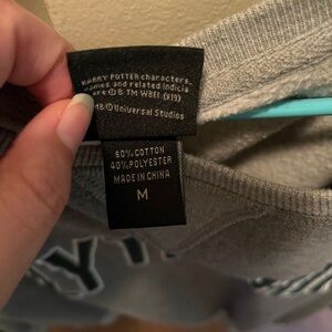 Warner Bros. Harry Potter- Slytherin house Gray Sweatshirt